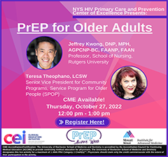PrEP Aware Week Programming:  PrEP for Older Adults
